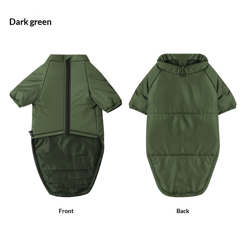 Cotton Two Leg Pet Jacket Comfortable Warm Wear