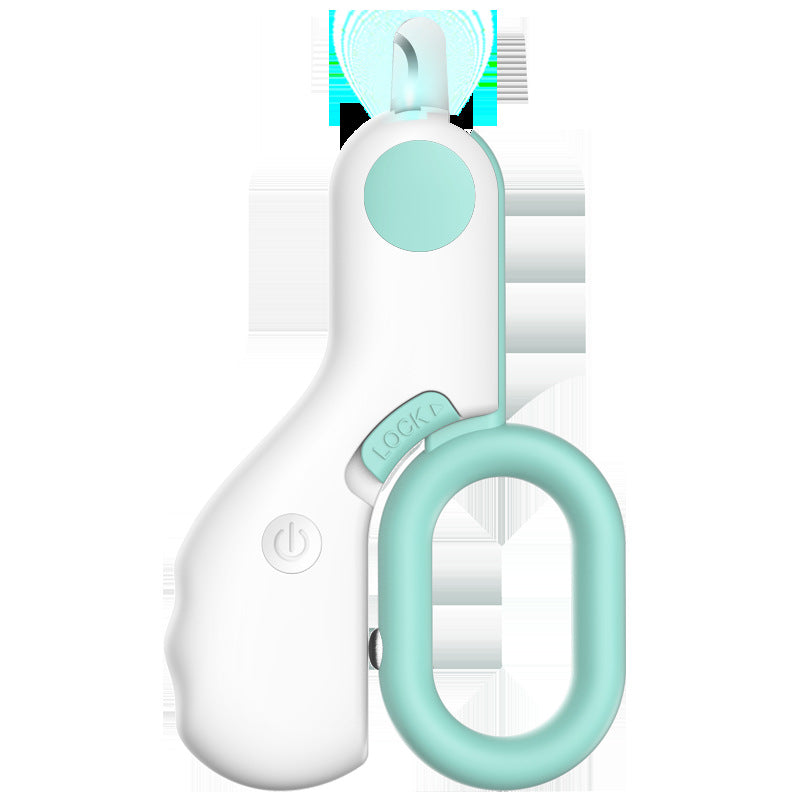 LED Illuminated Mini ABS Pet Nail Trimmer Grooming Tool