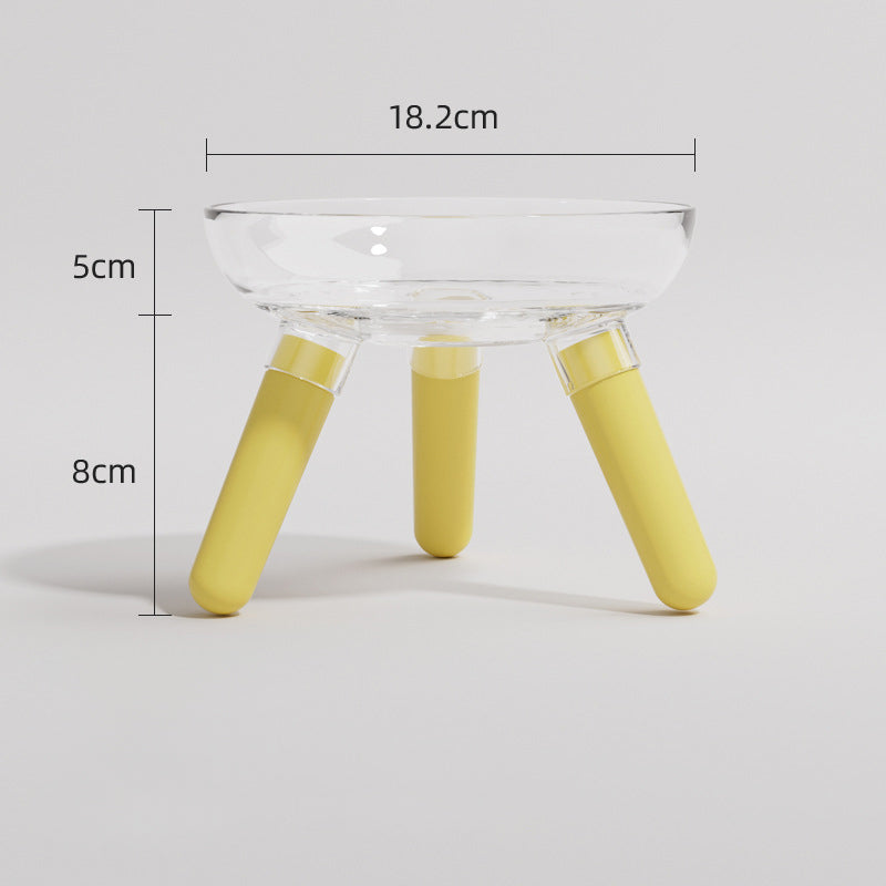 Transparent Anti Knock Pet Feeding And Water Bowl For Household Use