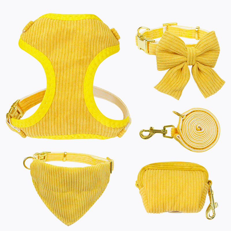 Adjustable Pet Leash And Harness Set For Outdoor Walking