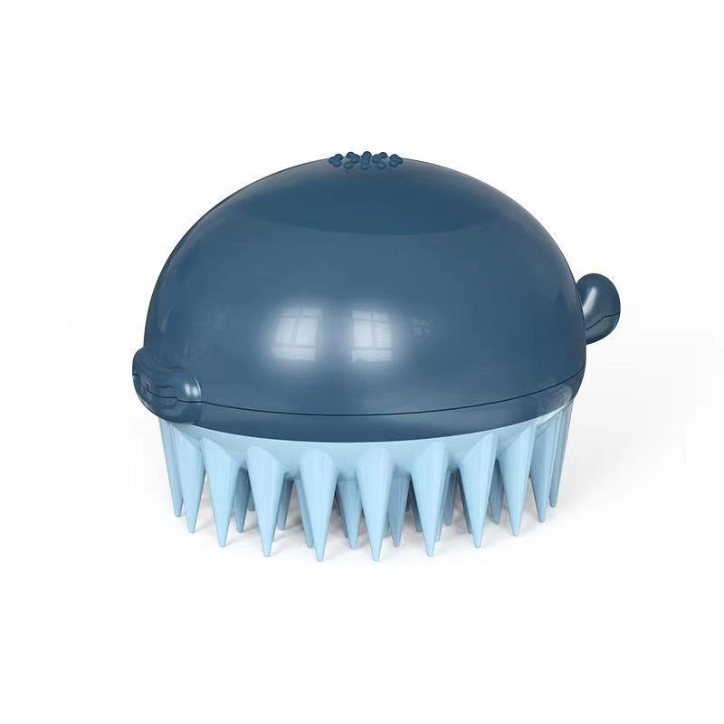 Refillable Pet Bath Gel Puffer Cleaning Brush