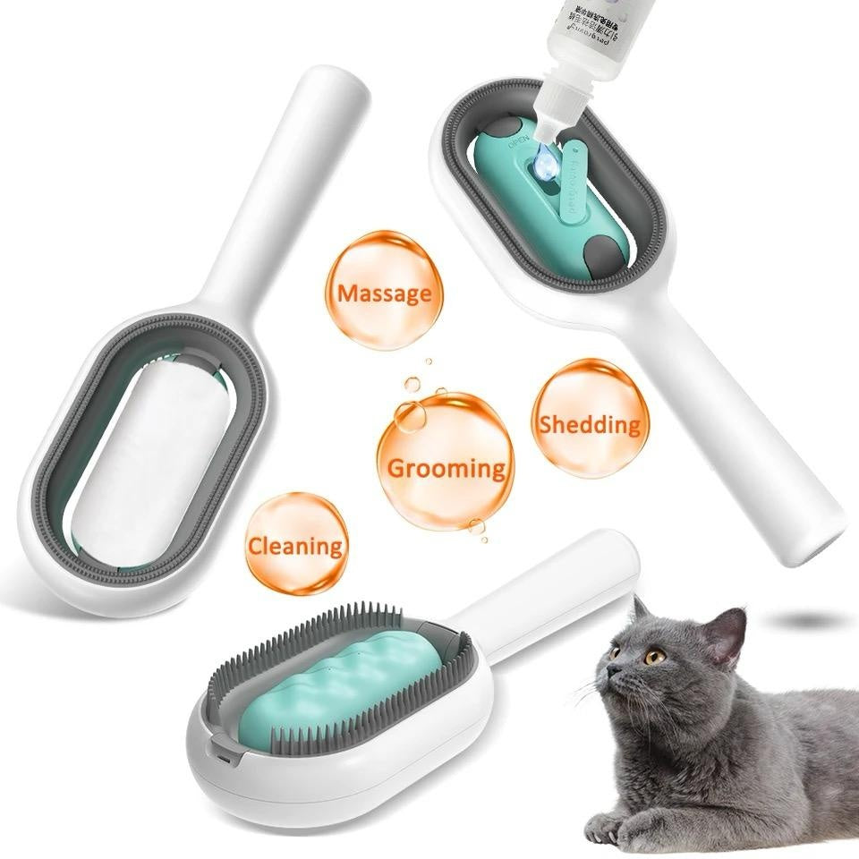 Pet Dematting Grooming Brush For Hair Removal And Cleaning Tool