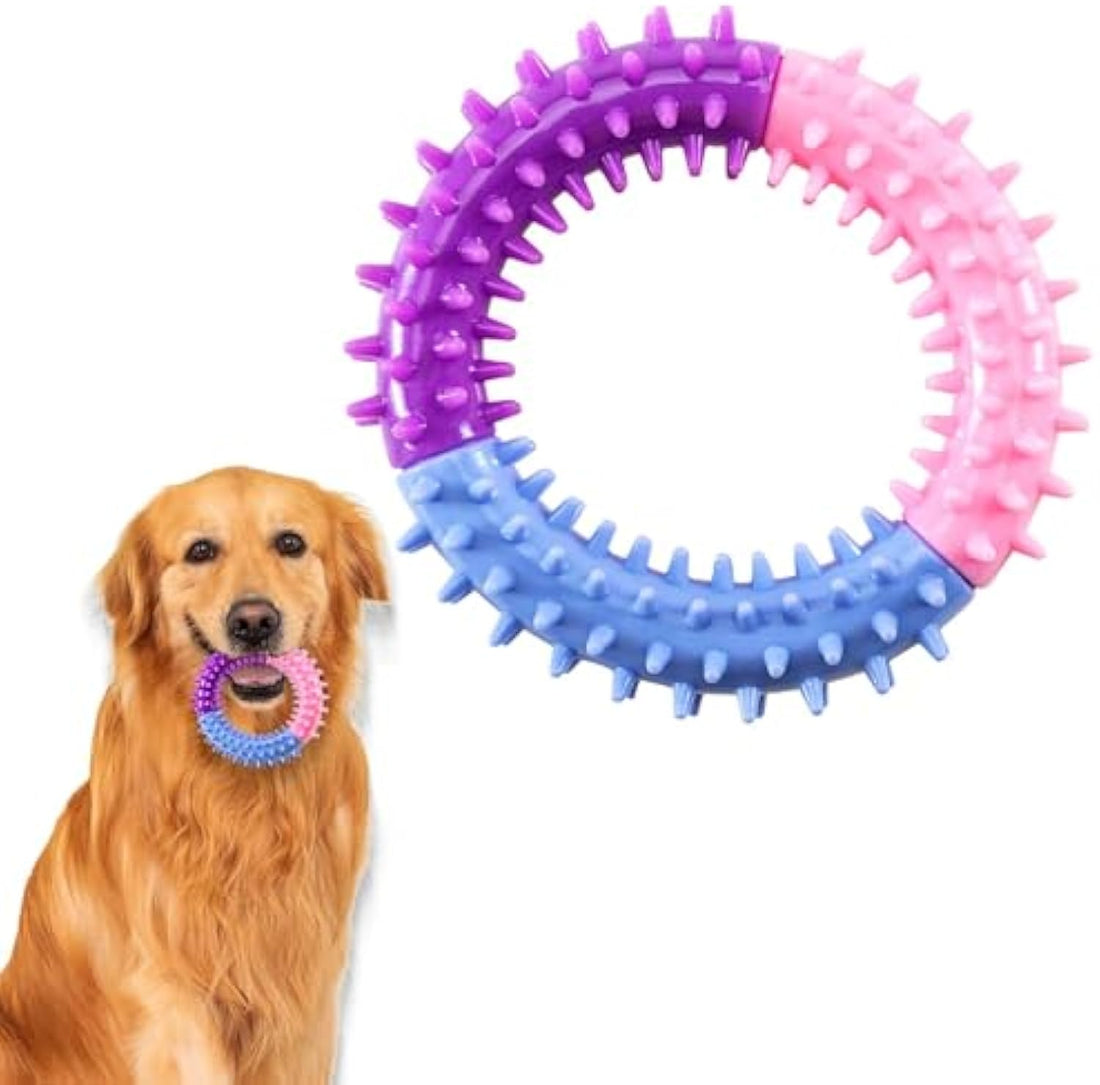 Chew Ring Rubber Teething Pet Toy Interactive Use