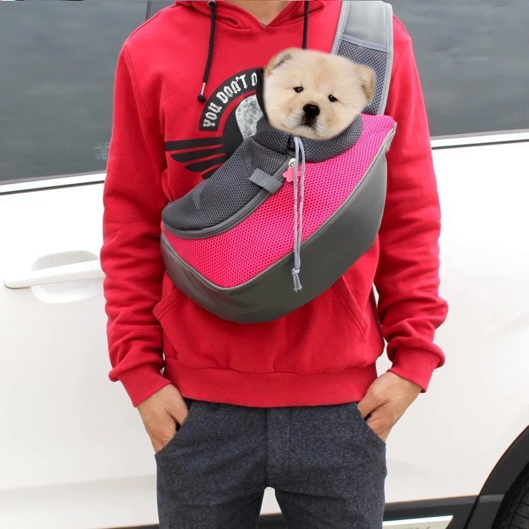 Portable Mesh Oxford Pet Carrier Shoulder Sling Travel Bag