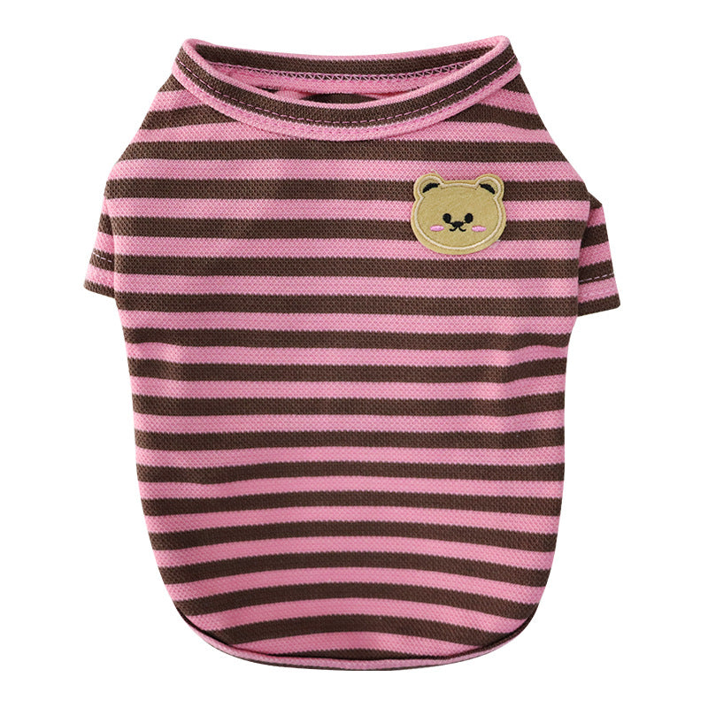 Summer Breathable Pet T Shirt Lightweight Apparel