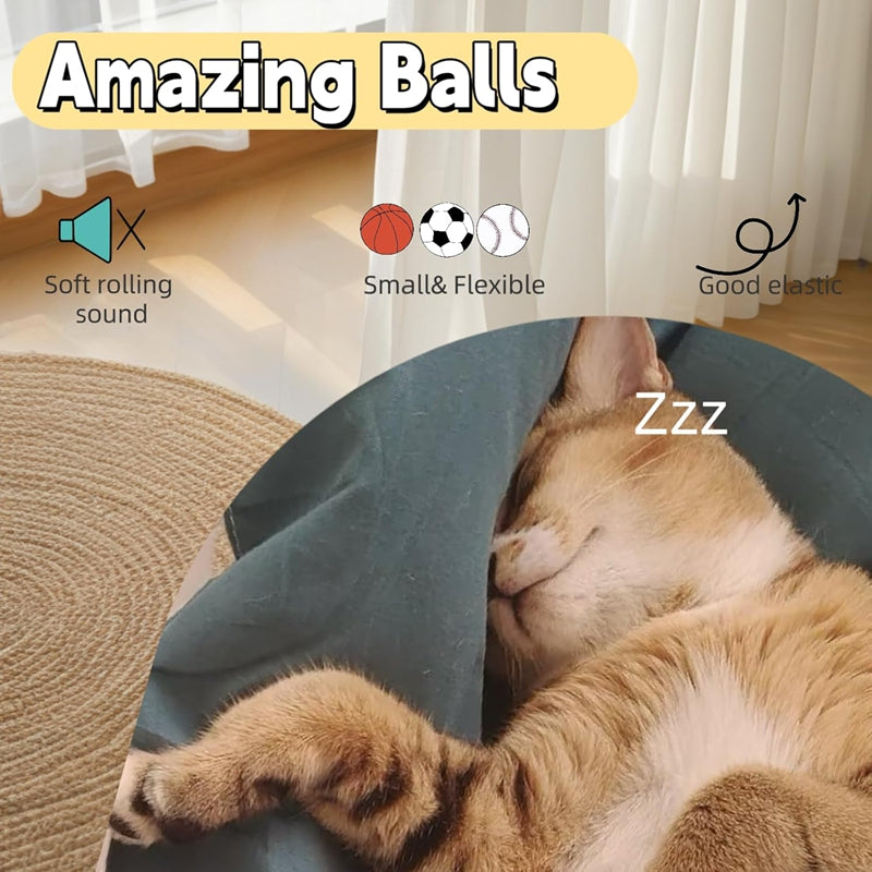 Self Entertainment Feather Bouncy Interactive Pet Ball Toy