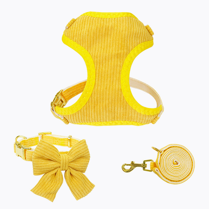 Adjustable Pet Leash And Harness Set For Outdoor Walking