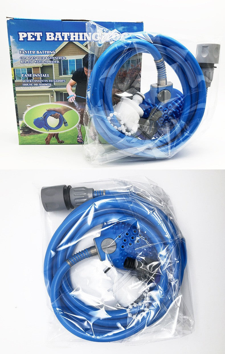 Pet Bathing Gloves With Silicone Nozzle Massage Brush