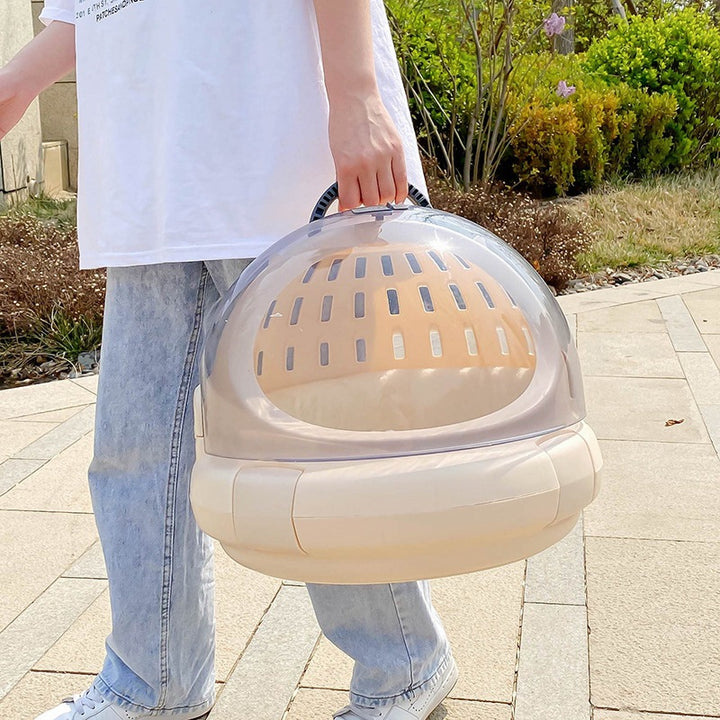 Portable Space Capsule Pet Carrier With Panoramic View Cushion