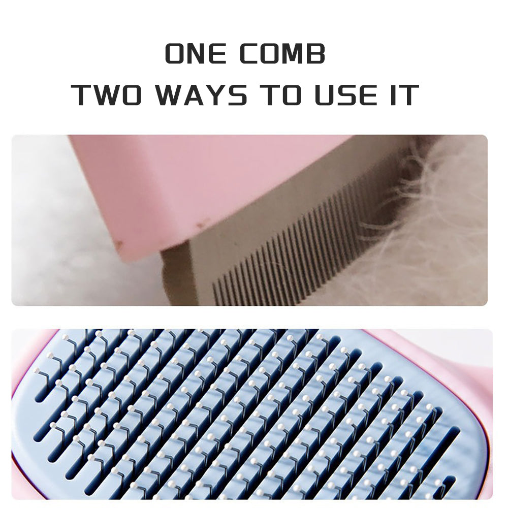 Pet Deshedding Grooming Brush For Hair And Fur Removal Tool