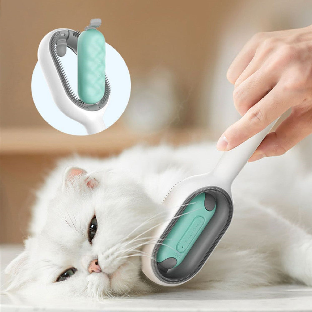 Pet Dematting Grooming Brush For Hair Removal And Cleaning Tool