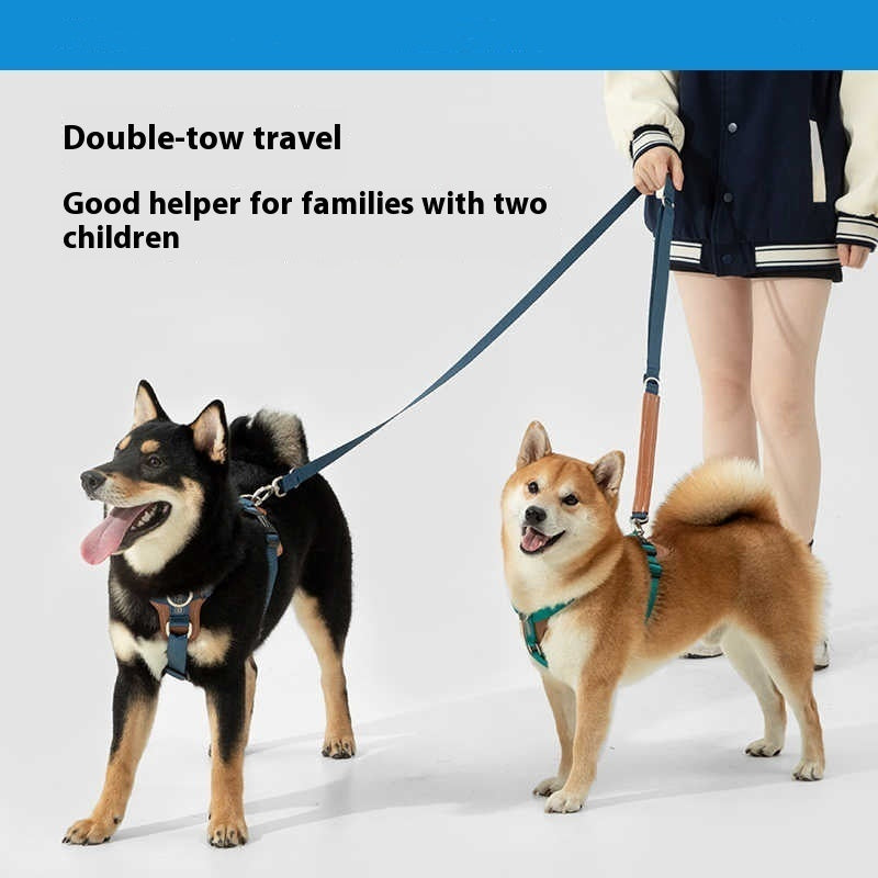 Multifunctional Pet Rope Leash And Chest Strap Walking Set
