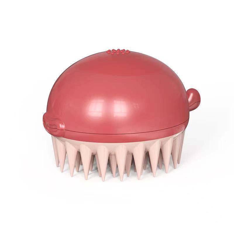 Refillable Pet Bath Gel Puffer Cleaning Brush
