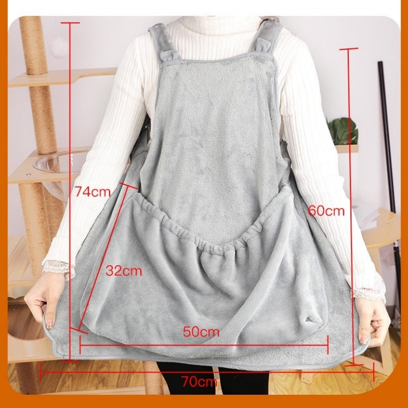 Plush Pet Carrier Chest Bag For Outdoor Travel And Comfort